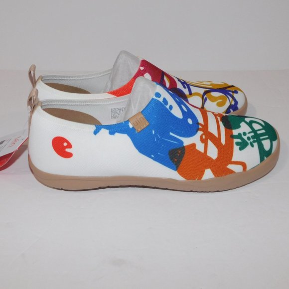 UNI Footwear Womens 10.5 Jazz Carnival Toledo Colorful Slip on Shoes NEW w TAG - Picture 5 of 8